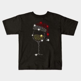 White Wine Christmas Kids T-Shirt